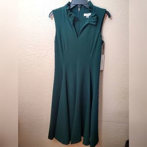 NEW Calvin Klein Green Sleeveless Mid-length Casual Dress size 8